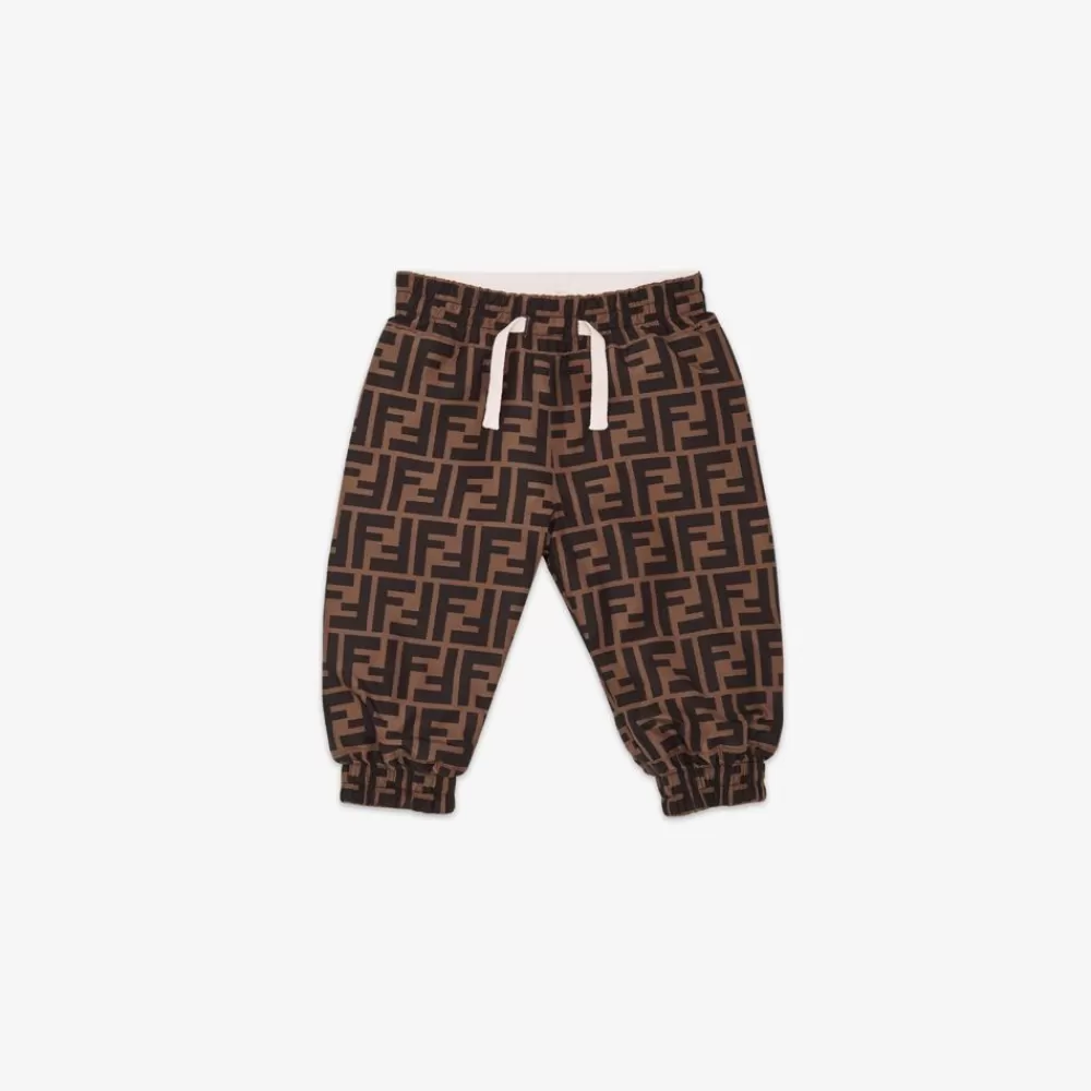 Fendi Baby Junge<Wendbare Hose Aus Rosafarbenem Fleece Und Ff Nylon