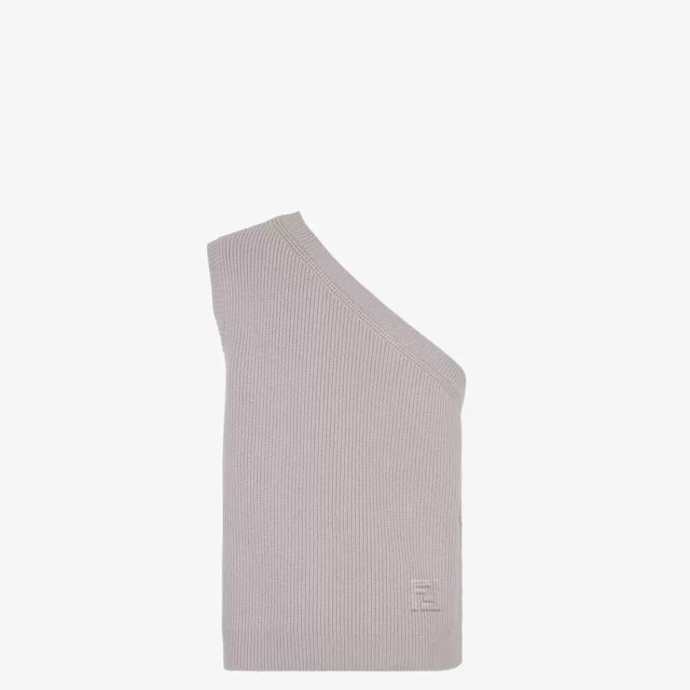 Fendi Strickbekleidung<Weste Aus Wolle Und Kaschmir In Lila