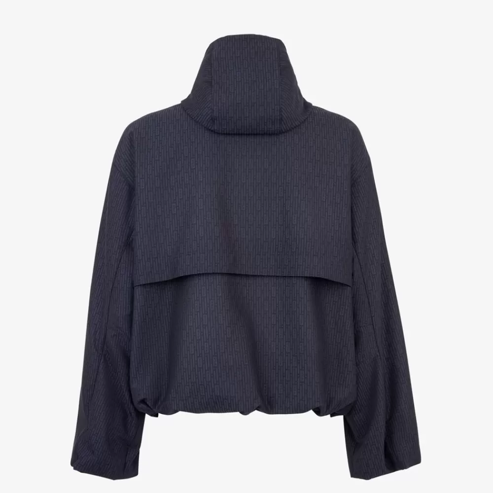 Fendi Mantel Und Oberbekleidung<Windjacke Aus Wolle In Blau